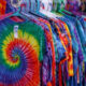 Variety of brightly colored Hand-dyed T-Shirts